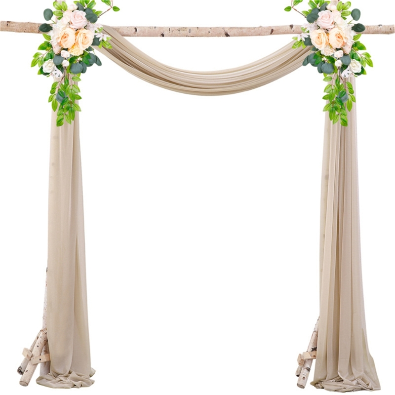 Wedding Backdrop Curtain - N7YF – rideau d en mousseline
