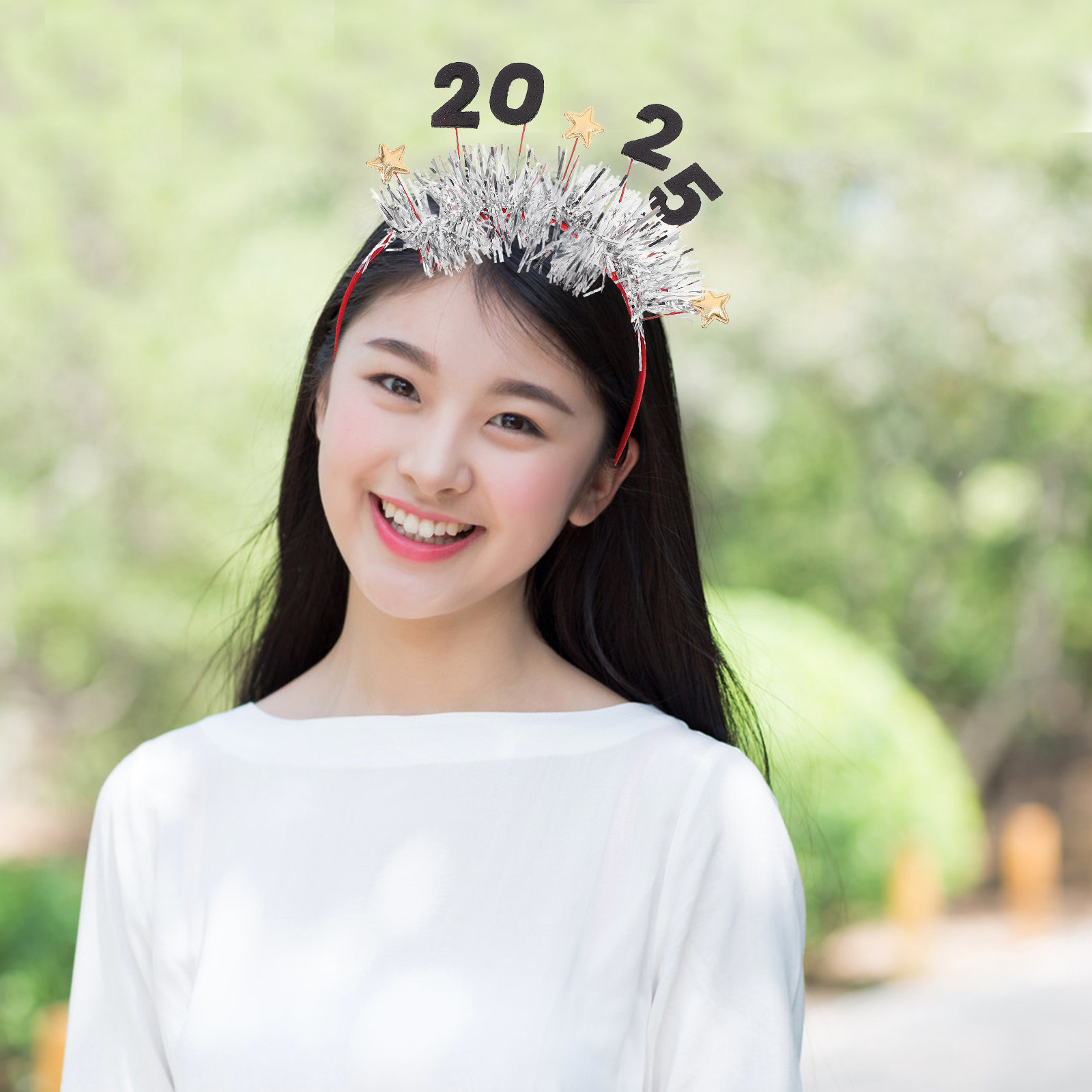 Photo Booth Prop - Serre-tête du Nouvel An 2025, thème