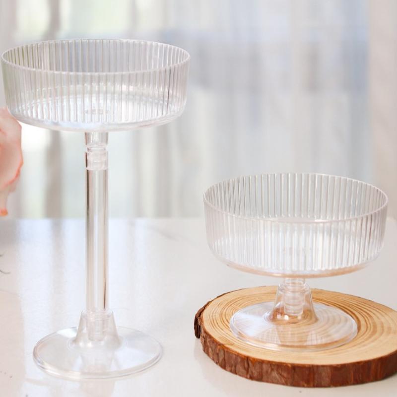Champagne Tower Set - Verres à Martini en plastique jetables,