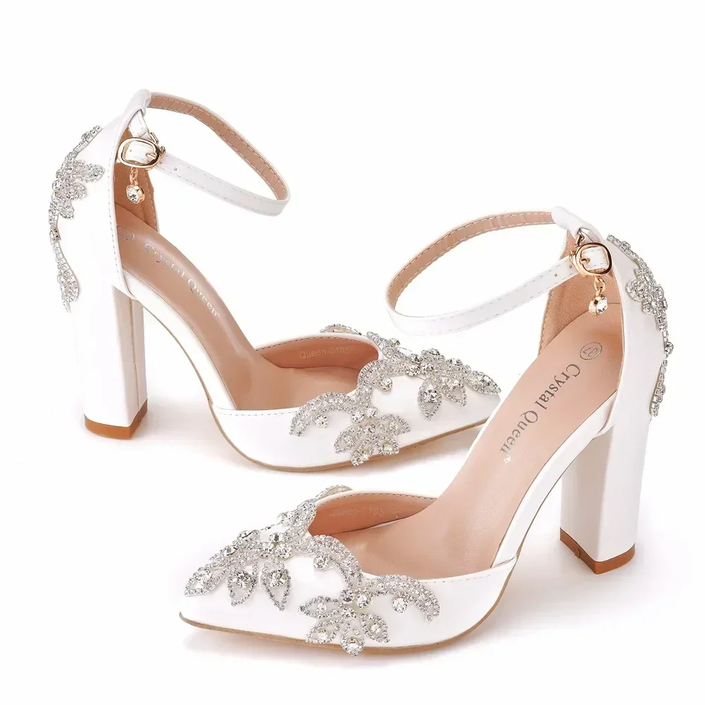 Wedding Fx - Chaussures à talon épais et bout