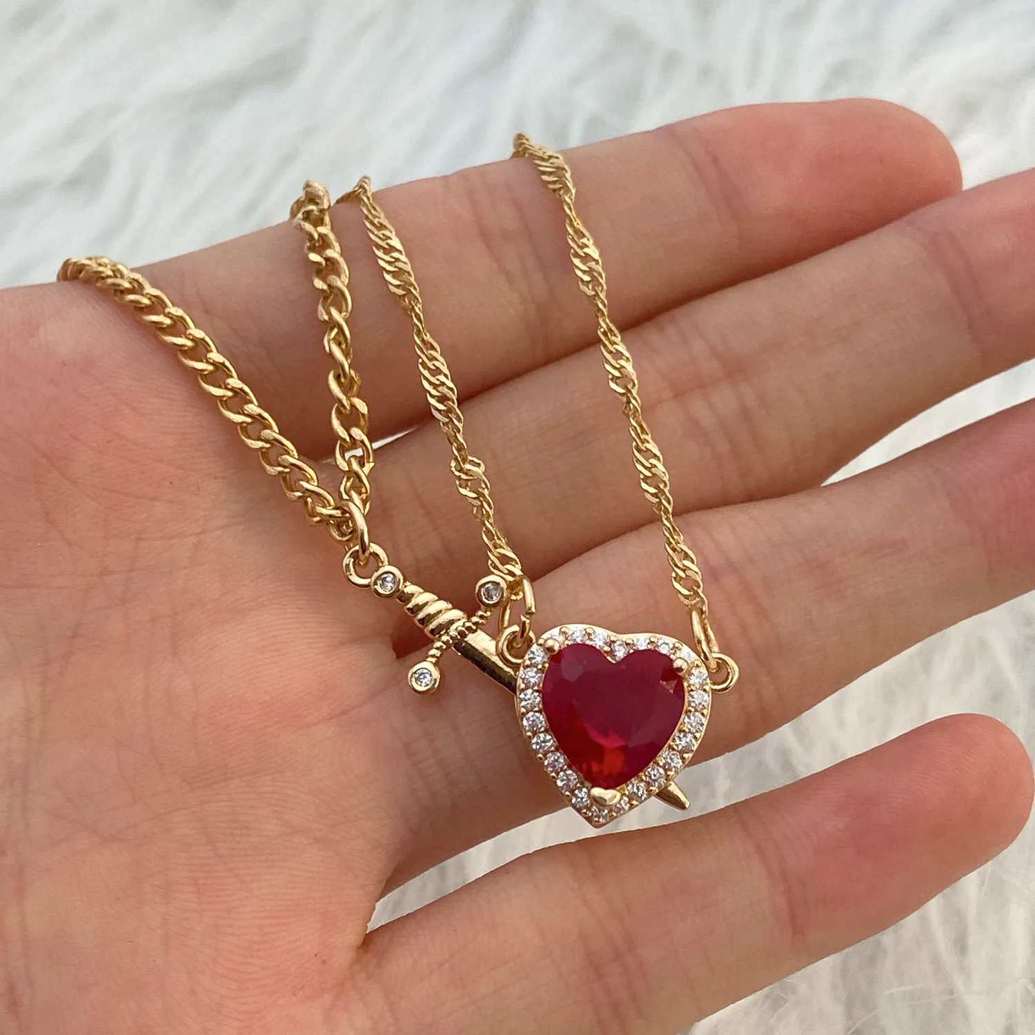 Wedding Qw - Collier gothique en forme de cœur